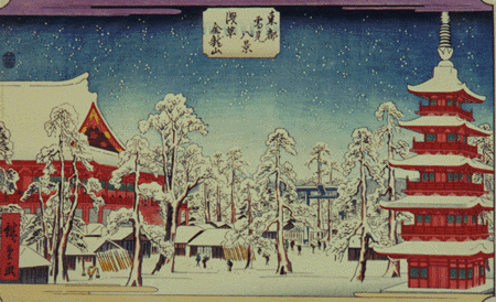 Ukiyoe.Hiroshige.Asakusa